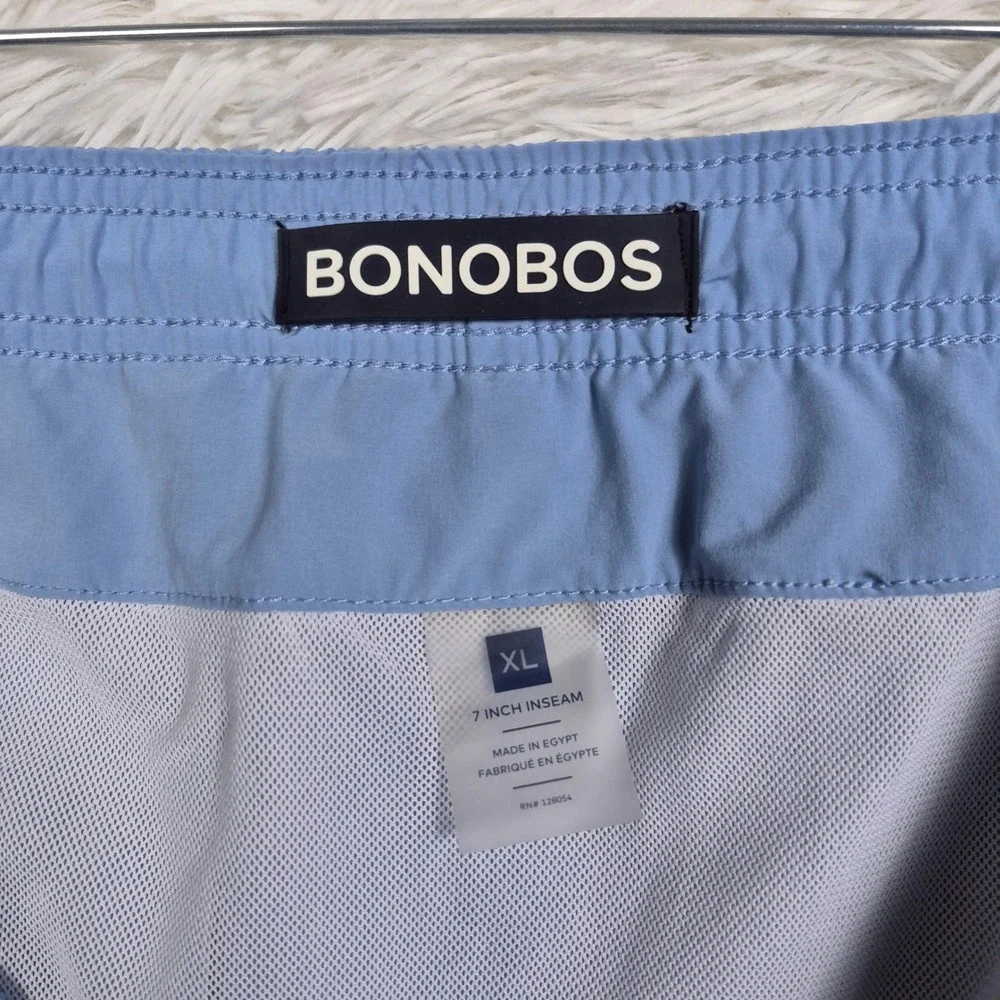Bonobos‎ Mens Swim Trunks Light Blue 7 Inch Inseam XL Travel Beach Resort